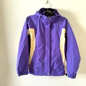 Womens LL Bean Purple Ski with Removable Hood size Small